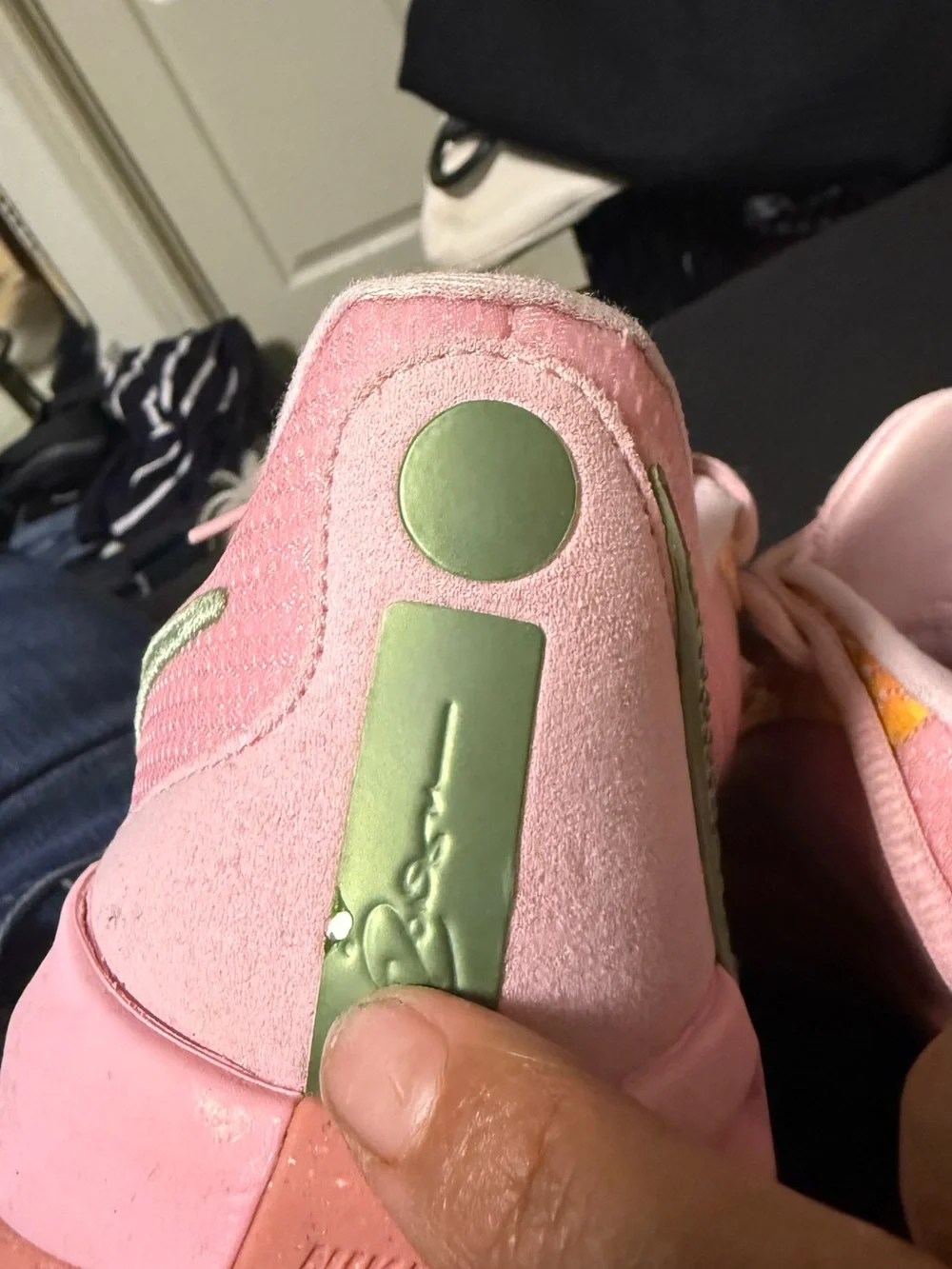 Nike Sabrina 1 Women's Pink and Green Athletic Sneakers